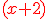 \color{red}(x+2)
